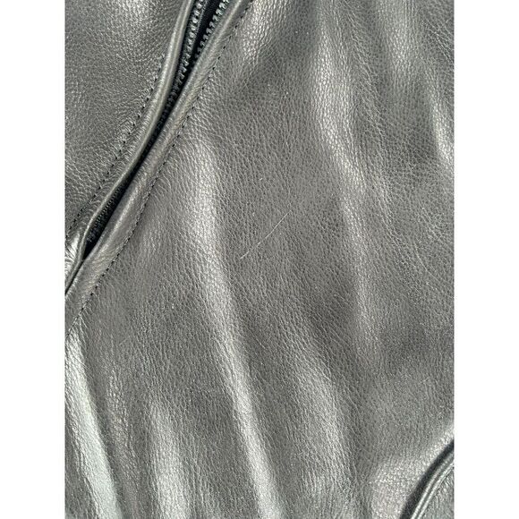 Brooks Black Leatherwear Biker Jacket Men's Size 46 Leather, Made in the USA - Picture 15 of 16